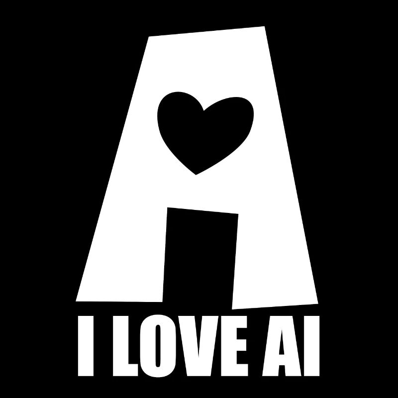 Artificial Intelligence - I love AI - Digital