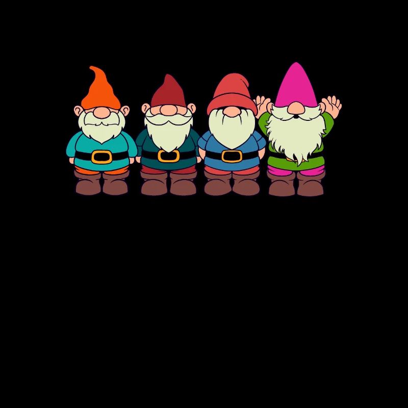 4 Gartenzwerge