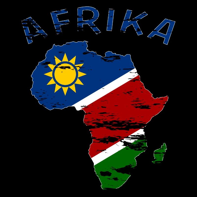 Namibie Carte de l’Afrique utilisée