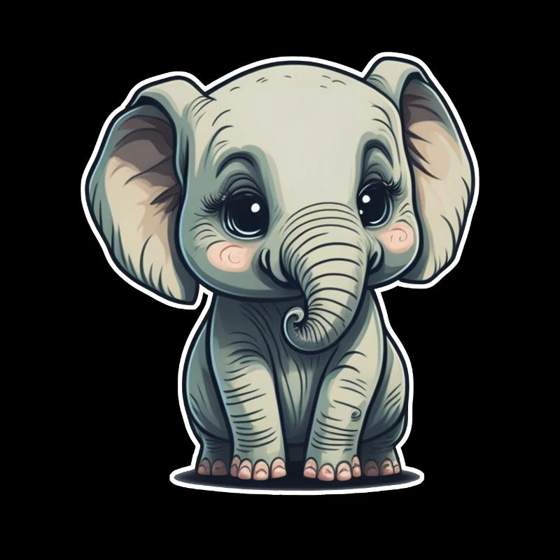Mignon bébé éléphant éléphant