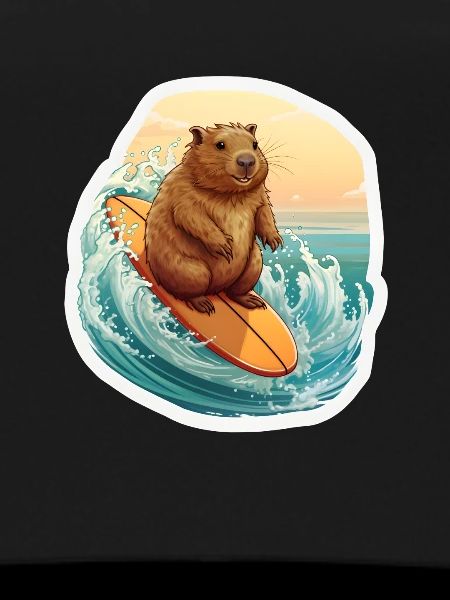Capybara Surfeur