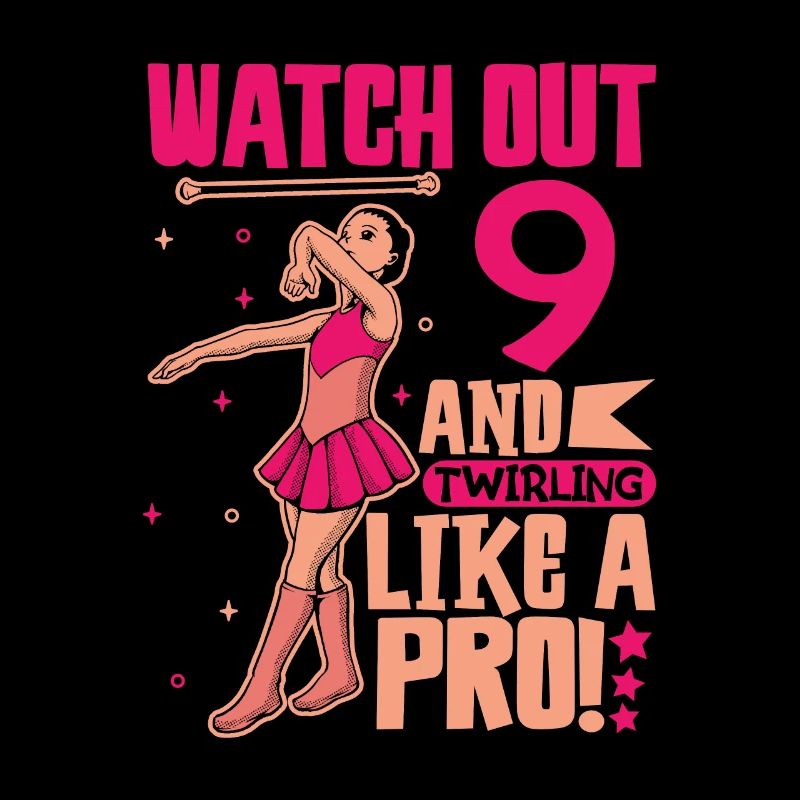 Ich bin 9 - Mädchen Twirling