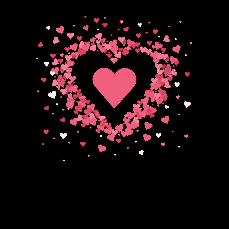 Amour Coeur Graphique Mignon Saint-Valentin Couples