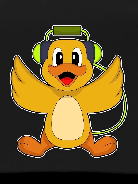 Ente Kopfhörer Musik