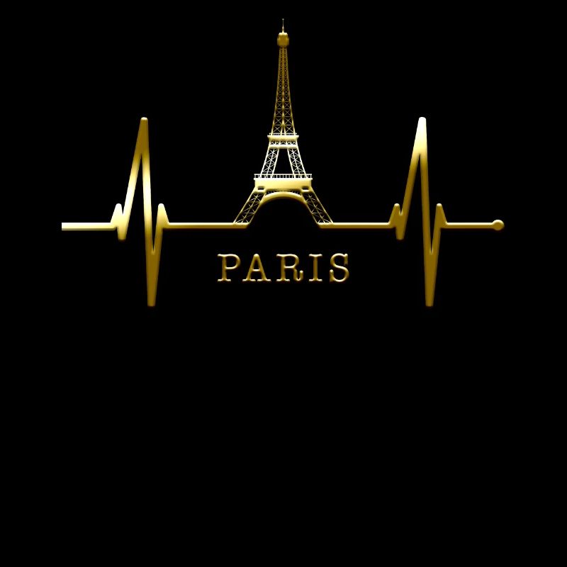 Paris Skyline Herzschlag Eiffelturm Frankreich