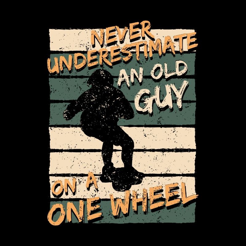 Old Guy On A One Wheel
