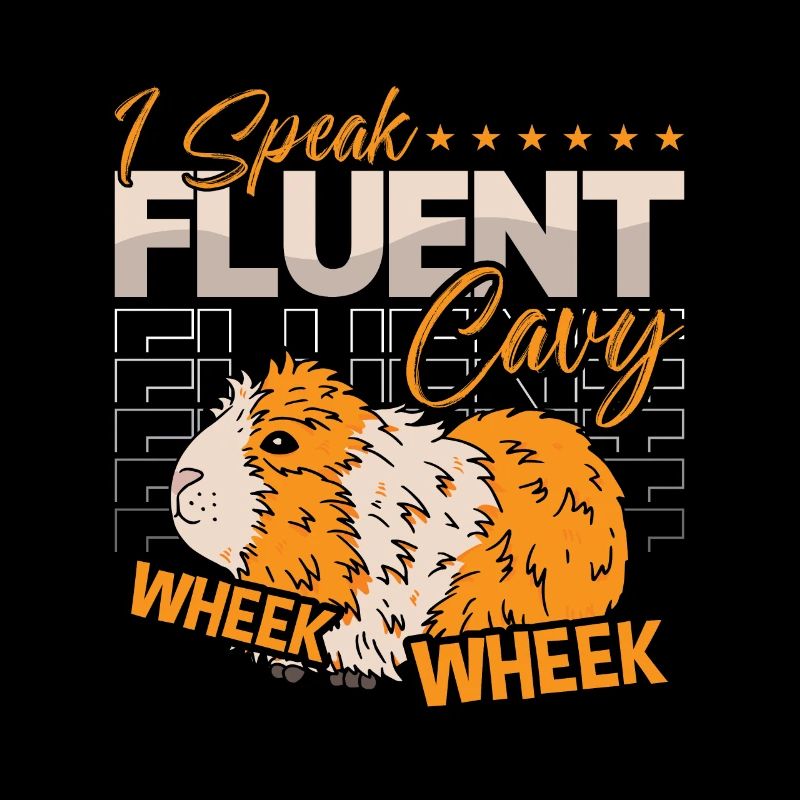 Cochon d’Inde Je parle couramment Cavy Wheek Animal Lover
