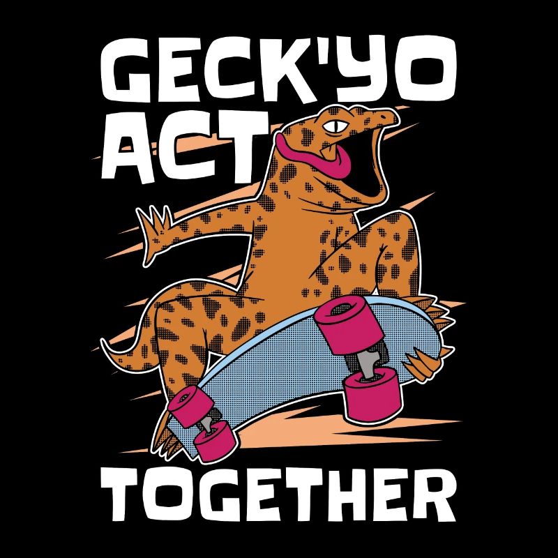 Gecko léopard 'Yo agir ensemble reptile animaux