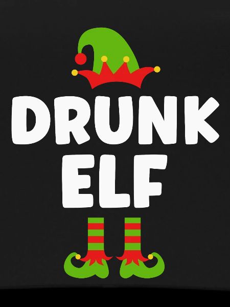 Christmas funny drunk elf