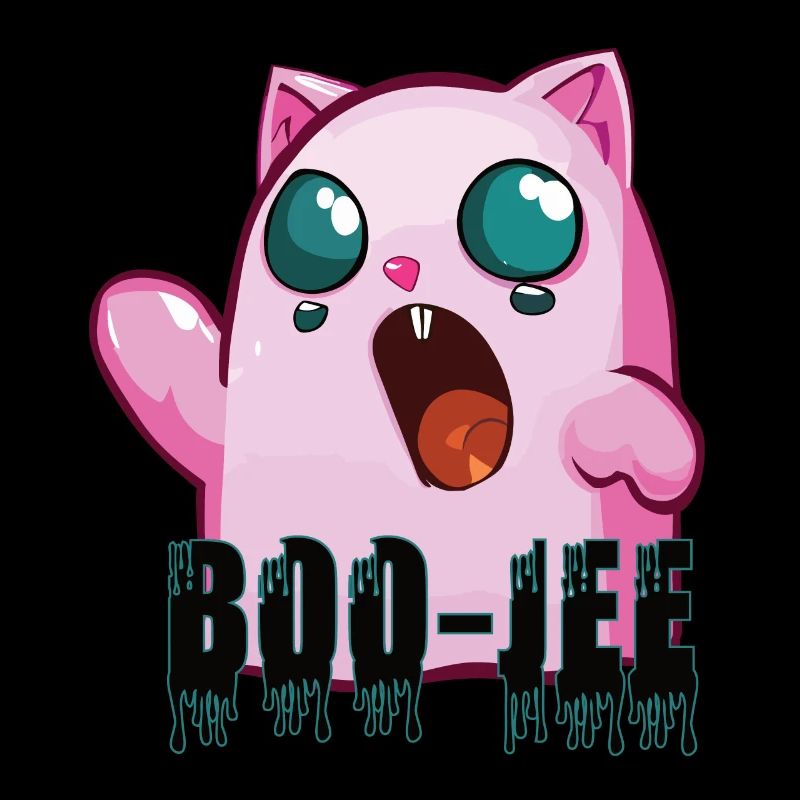 Boo-jee cat ghost pink