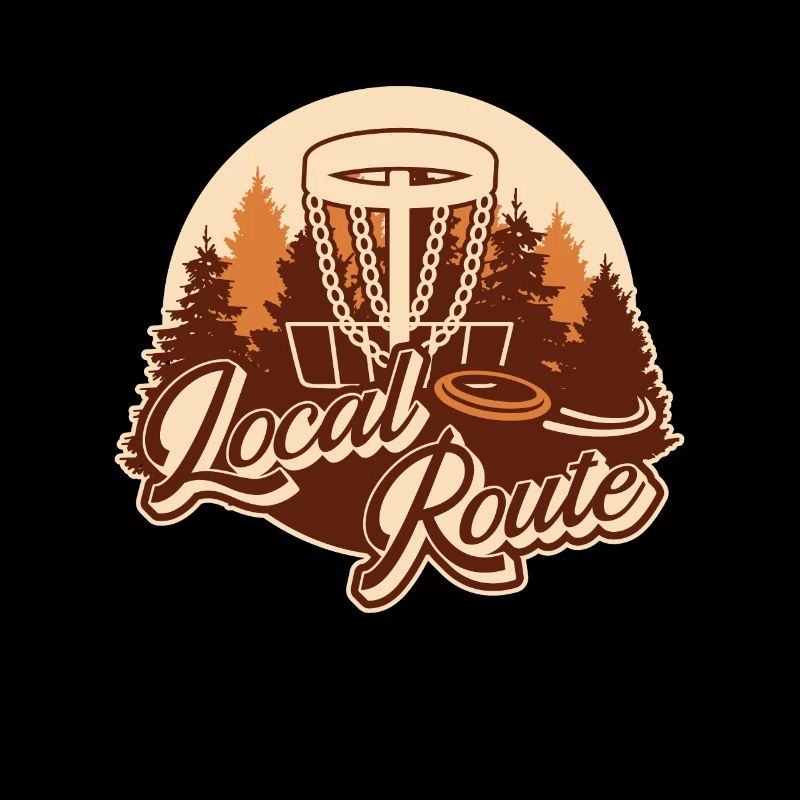 Flying Disc Local Route Disc Golfing Frisbee Golf