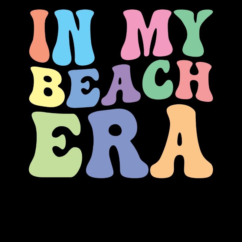 Plage Rétro Groovy Dans Mon