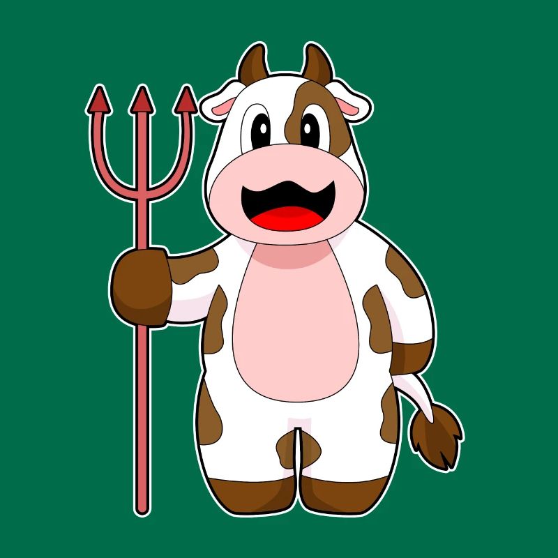 Vache Halloween Devil Trident