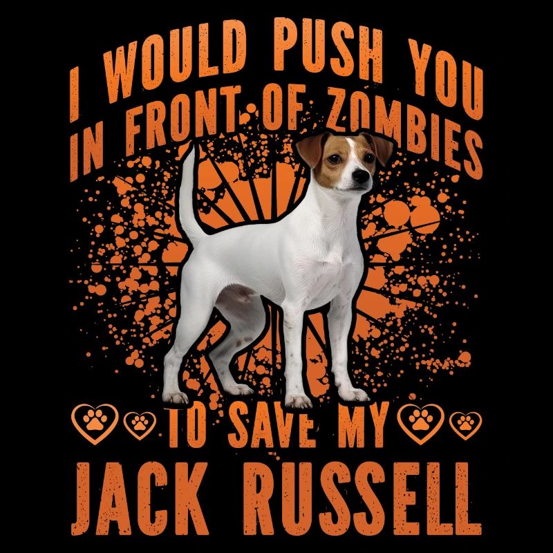Je vous mettrais devant Zombies Jack Russell