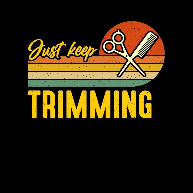 Le coiffeur continue de couper la coupe de cheveux rétro