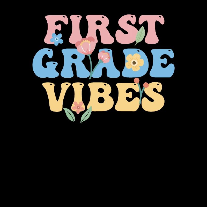 First Grade Vibes 1ère classe Équipe Rétro 100e Jour