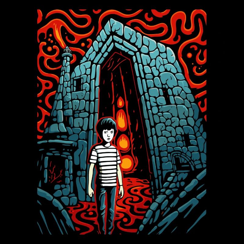 L’enfant perdu dans le donjon sombre