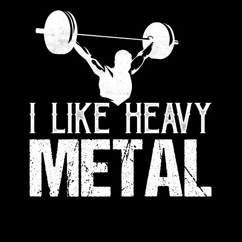 I Like Heavy Metal Weight Lifting Workout Training