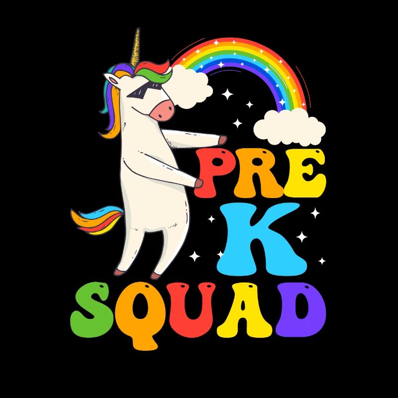100e jour d’école de l’escouade Pre-K Flossing Unicorn