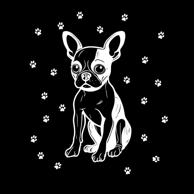 Boston Terrier with small paws