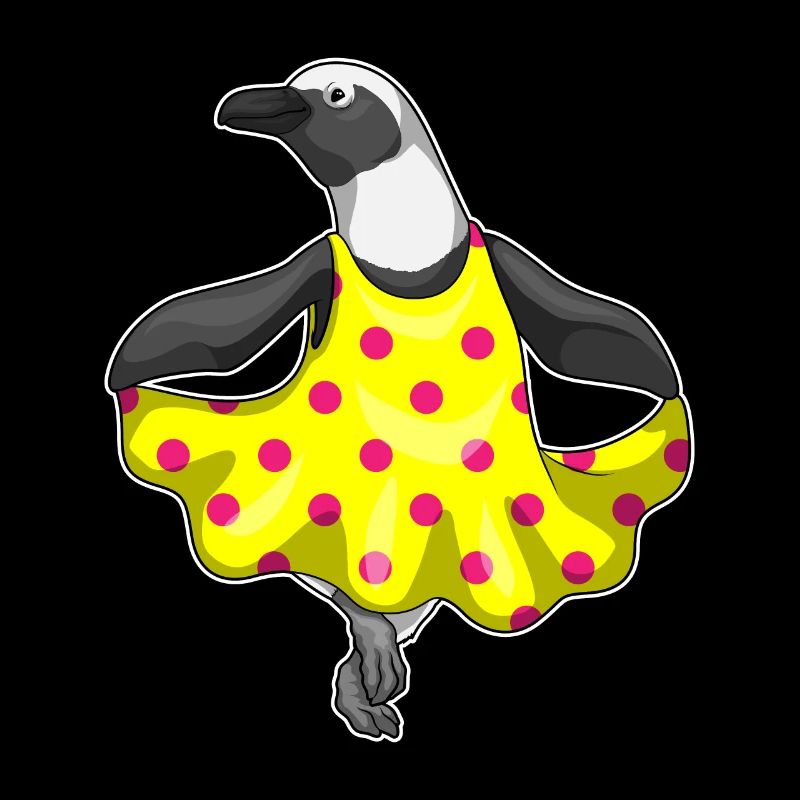 Robe Pingouin à Pois