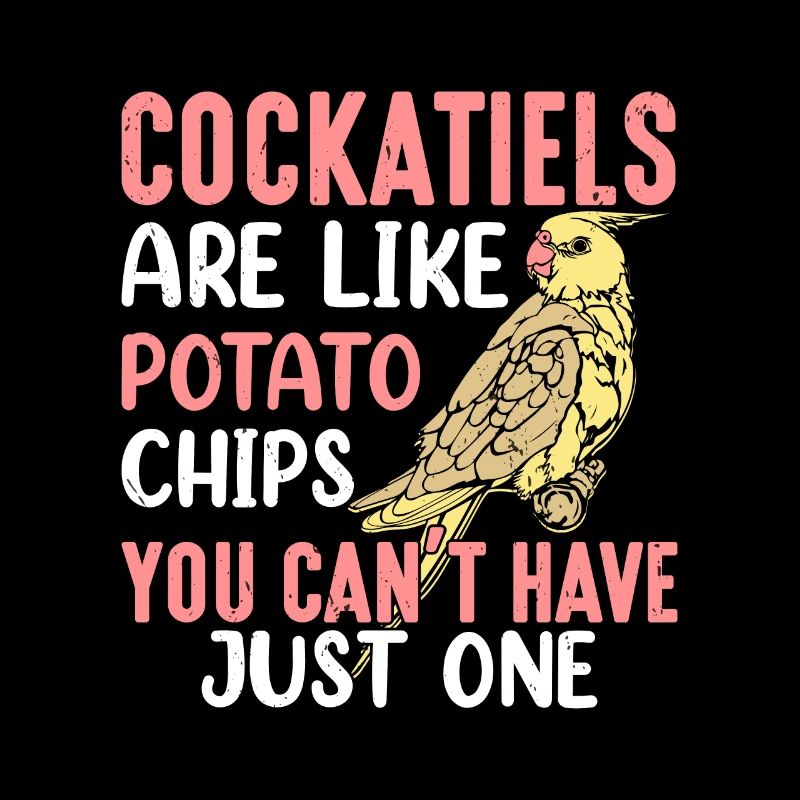 Les calopsittes sont comme des chips de pommes de terre oiseau perroquet aviaire