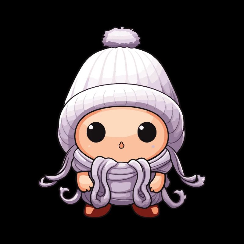 Poulpe d’hiver Octopus Comic Mignon