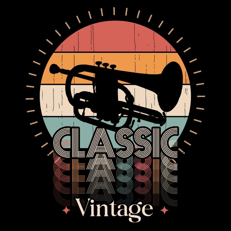 Klassische Vintage-Trompete