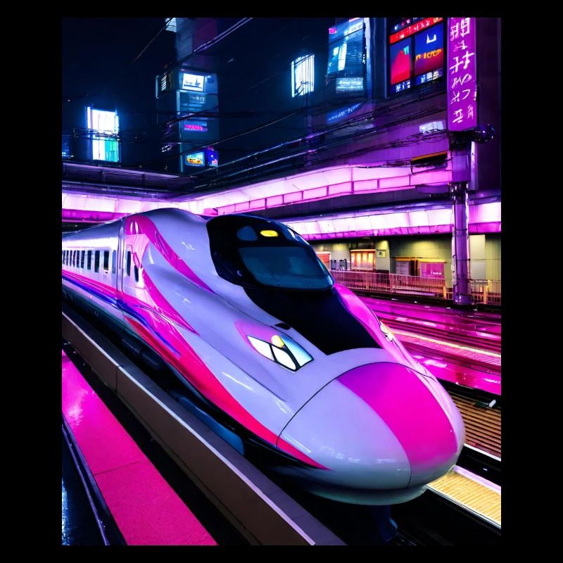 Train Japan Tokyo Night