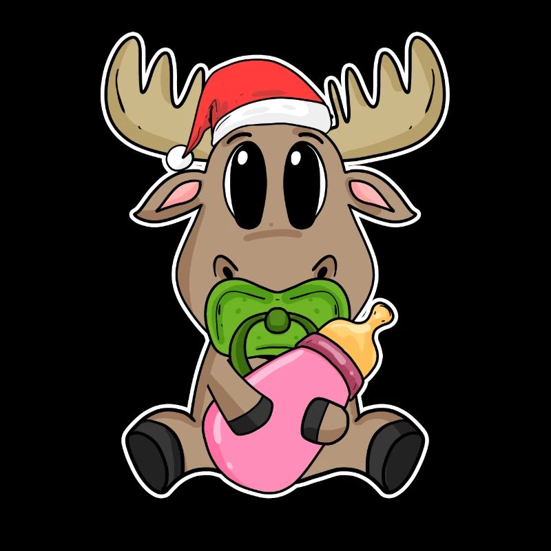 Bébé orignal Noël