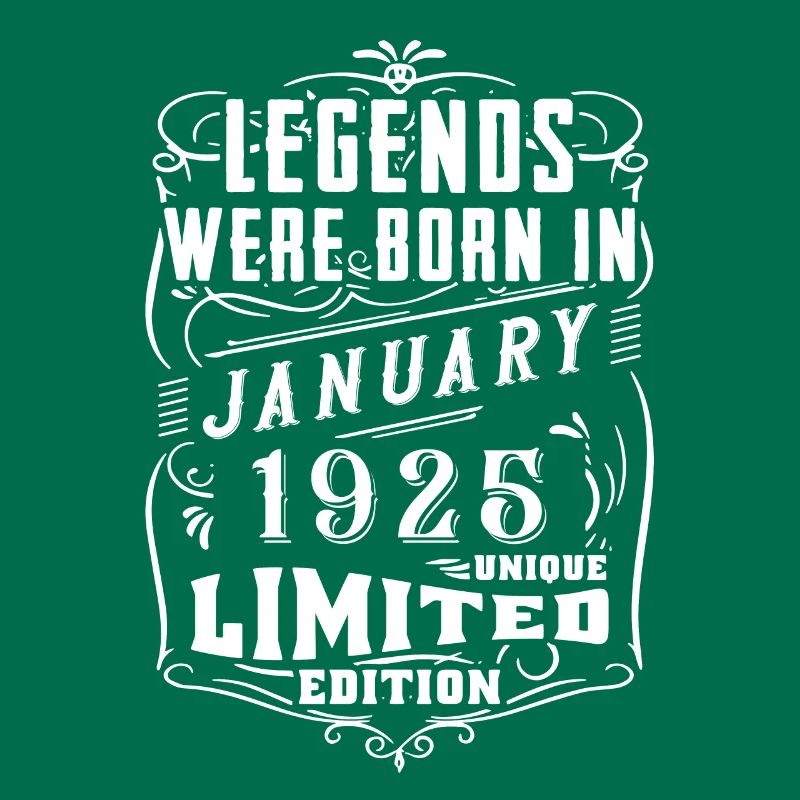 Anniversaire Janvier 1925 Année Edition Limitée