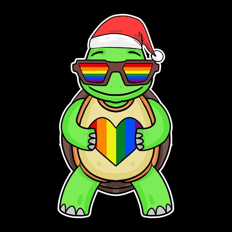Turtle Rainbow Christmas