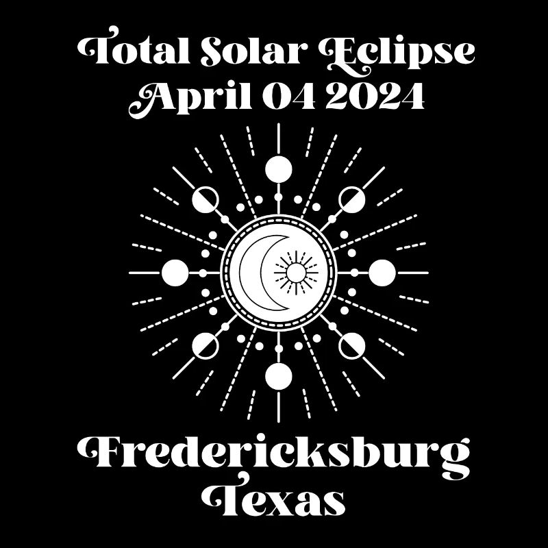 Éclipse totale de Soleil 2024 Fredericksburg, Texas