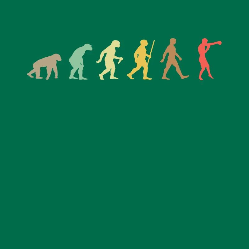 Vintage Boxing Retro Boxer Evolution
