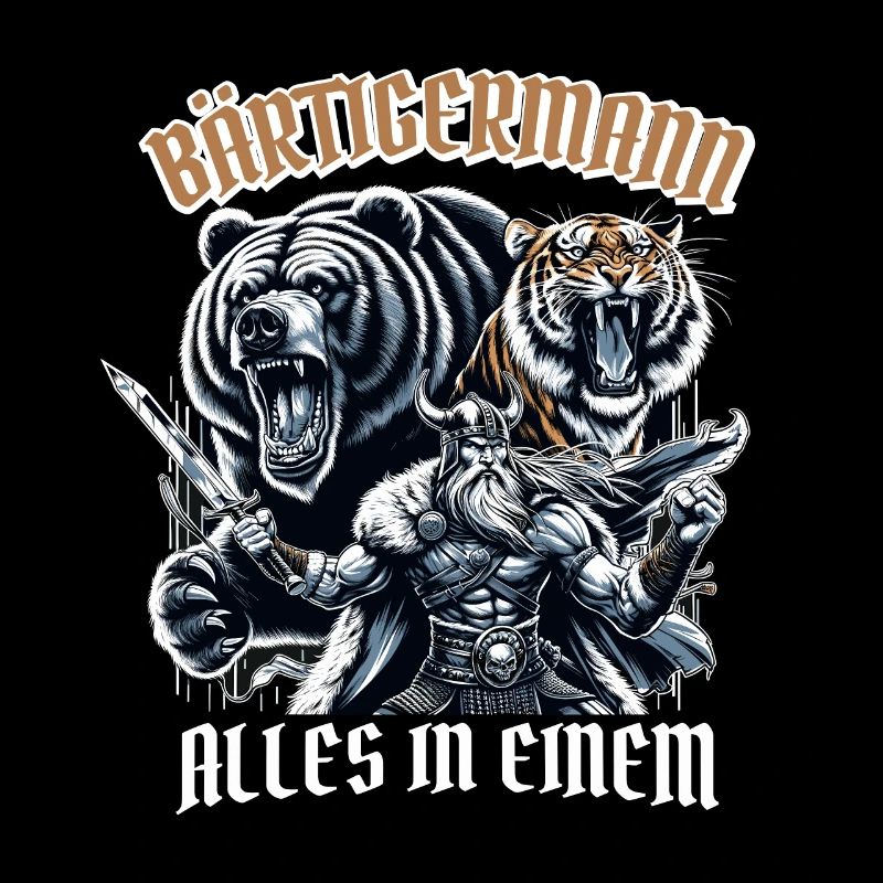 Bärtigermann alles in einem Wikinger