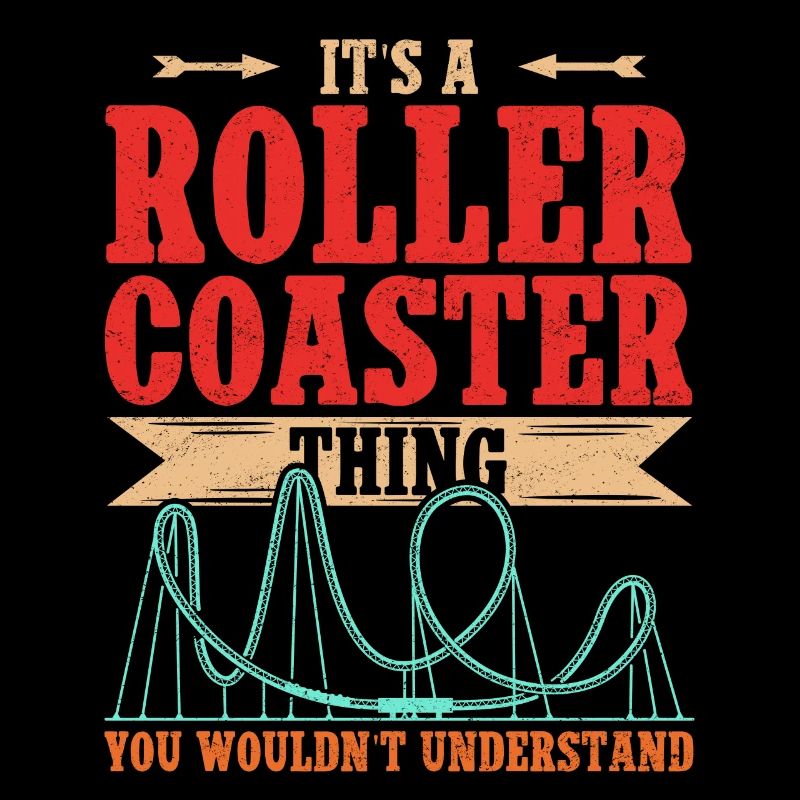 Achterbahn Rollercoaster Roller Coaster Geschenk