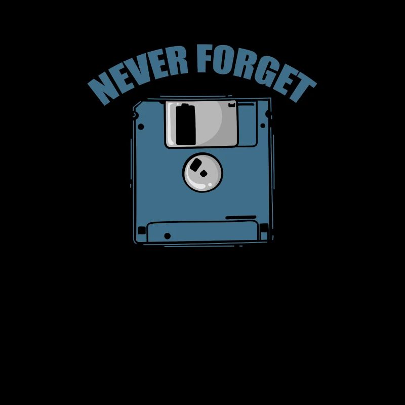 Never Forget Floppy Disk Retro Memory Module