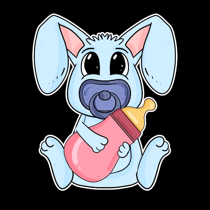 Motif de bébé lapin