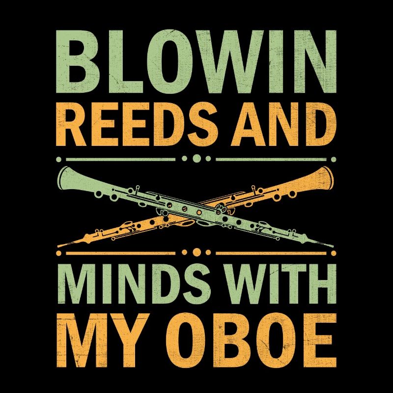 Oboe Player Oboe Basoonist Marching Band Instrumen