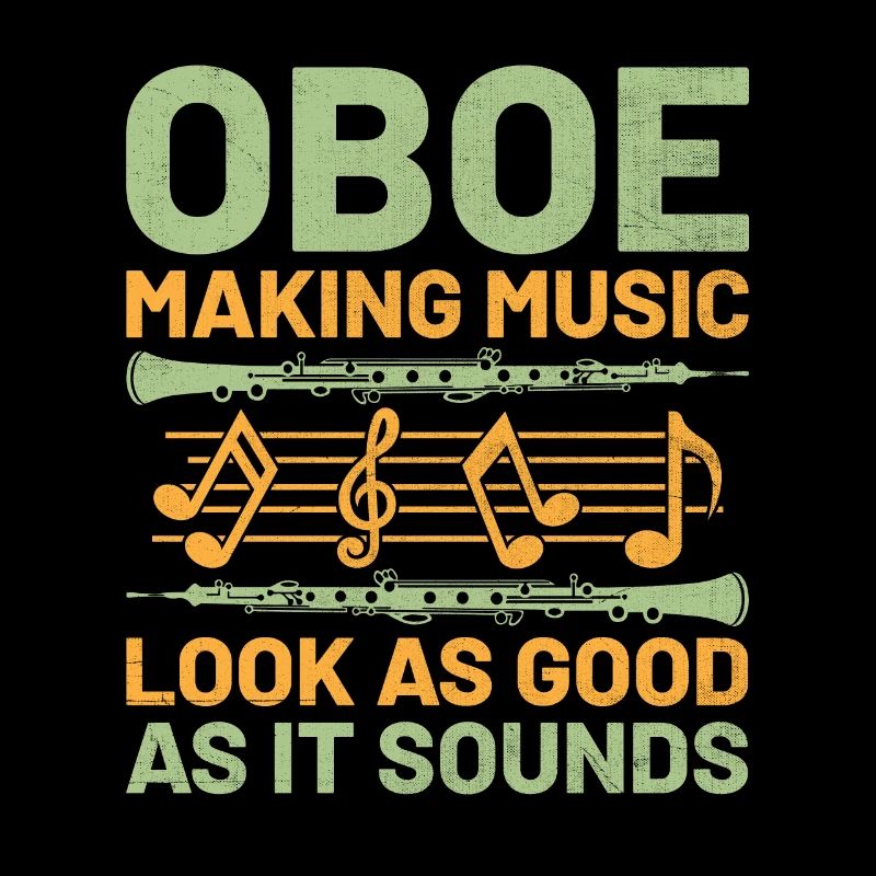 Oboe Player Oboe Basoonist Marching Band Instrumen