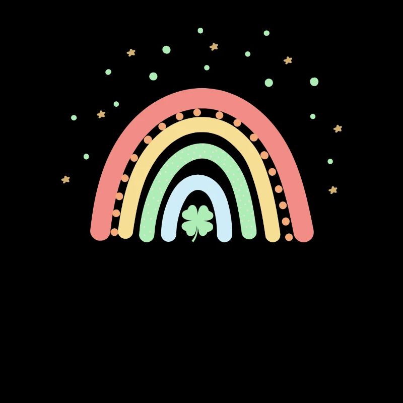 Trèfle à quatre feuilles Arc-en-ciel de la Saint-Patrick