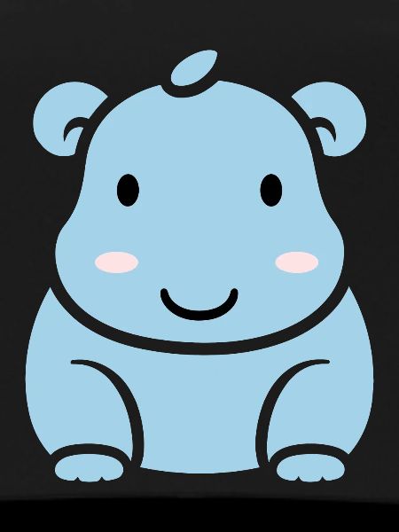 Amour petit hippopotame