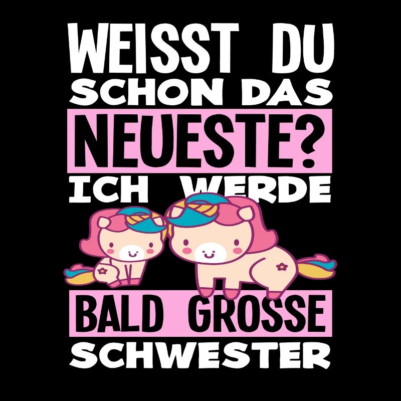 Ich werde Bald große Schwester Geburt Schwanger