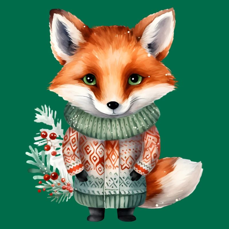 Winterfuchs im Pullover