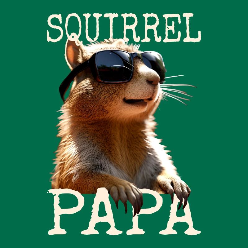 Squirrel Dad Squirrel Daddy Father's Day Dad Paps