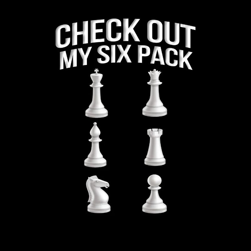 Check Out My Six Pack Funny Chess Player