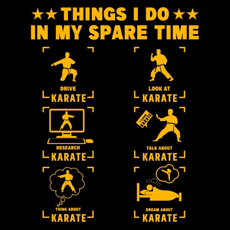 Dinge, die ich in meiner Freizeit mache Karate