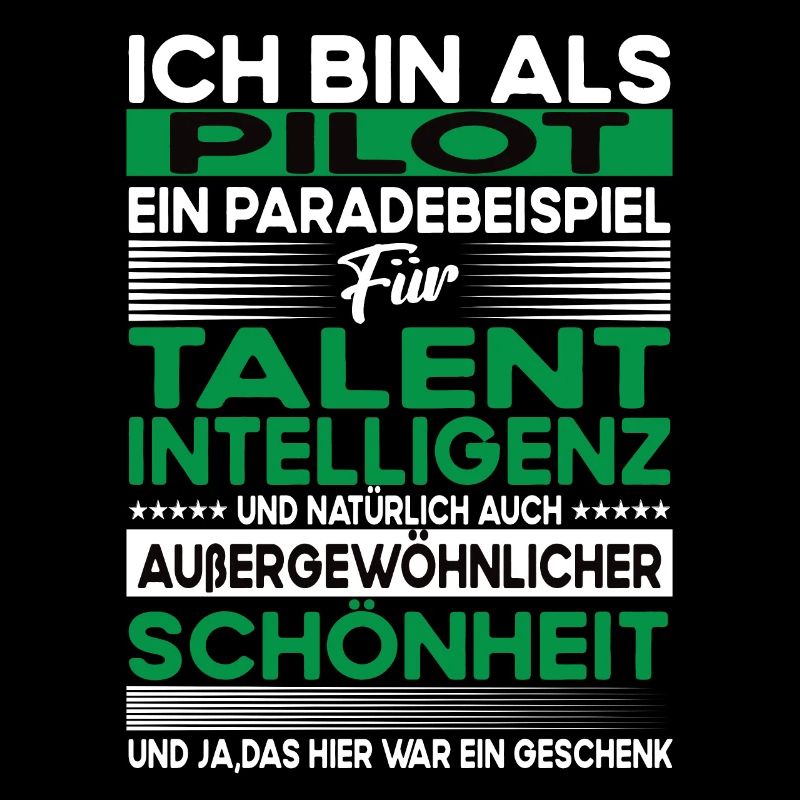 Pilot Bescheiden - Lustiger Spruch
