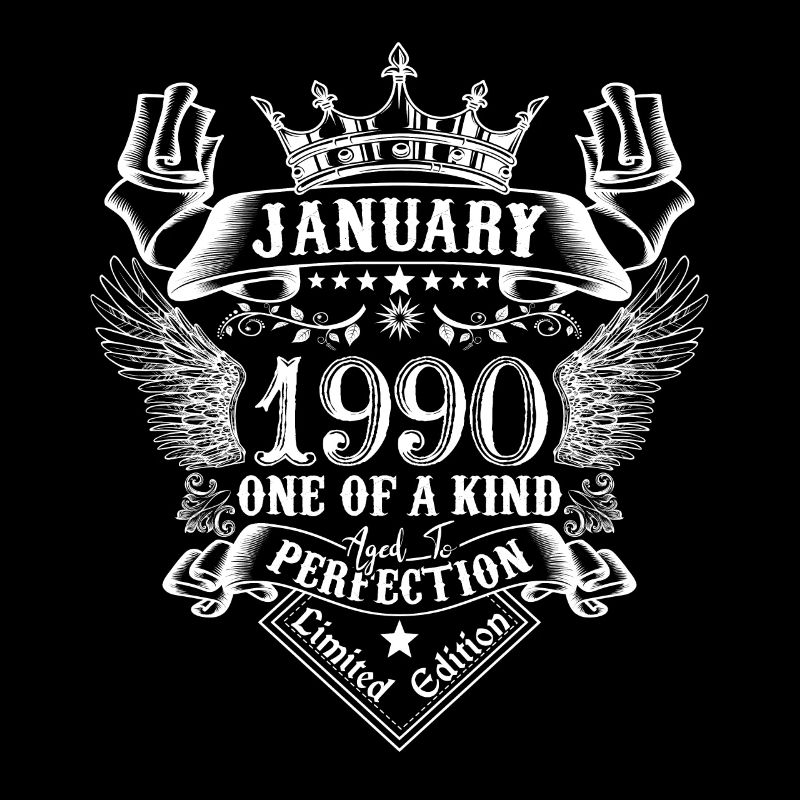 1990 Janvier 1990 anniversaire Janvier 1990