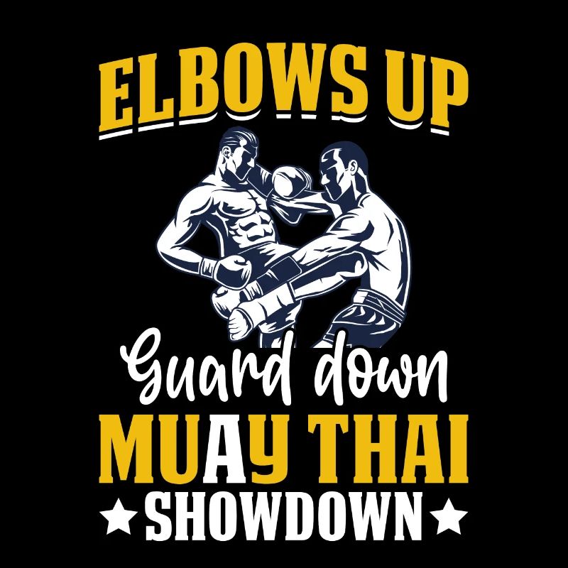 Coudes vers le haut Garde vers le bas Muay Thai Showdown